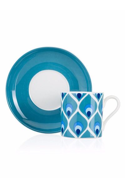 Paşabahçe 4-Piece Evil Eye Porcelain Cup Set - 1 PC