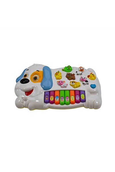 Can Ali Toys Türkçe Müzikli Eğitici Köpek Figürlü Piyano Çiftlik Hayvanları