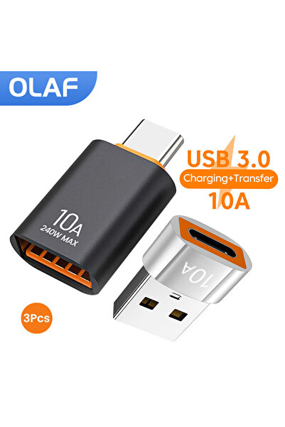 Choice 10A OTG USB 3.0 إلى النوع C محول USB أنثى إلى النوع c ذكر شحن سريع adadpter OTG USB C لـ ...