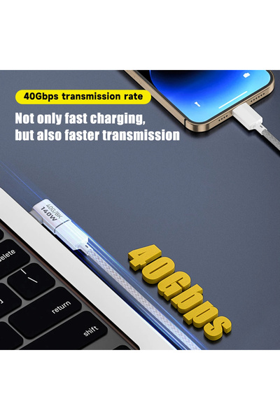 Choice Pd140w usb c female to male adapter pd 3.1 thunderbolt 3 40gbps data transfer 8k@60hz extension ...