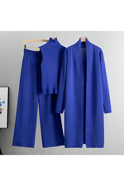 Choice ربيع الخريف 3 قطعة المرأة سترة رياضية موضة محبوك مجموعة بناطيل رجالي ا...