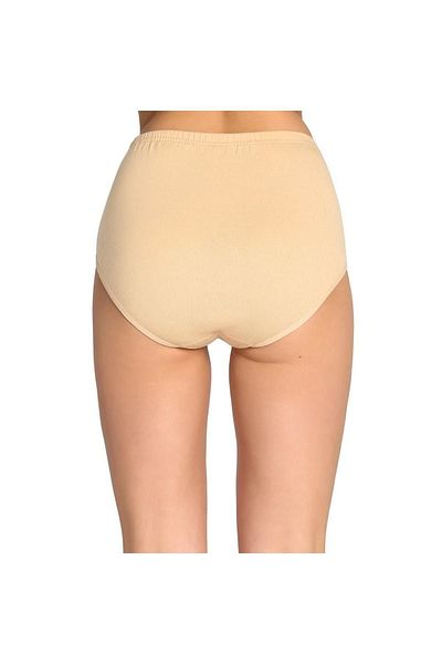 MODY 3 Pieces High Waist Ribbed Cotton Panties