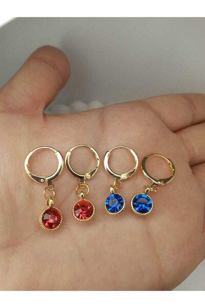 Gold Garden Earrings with Zirconia