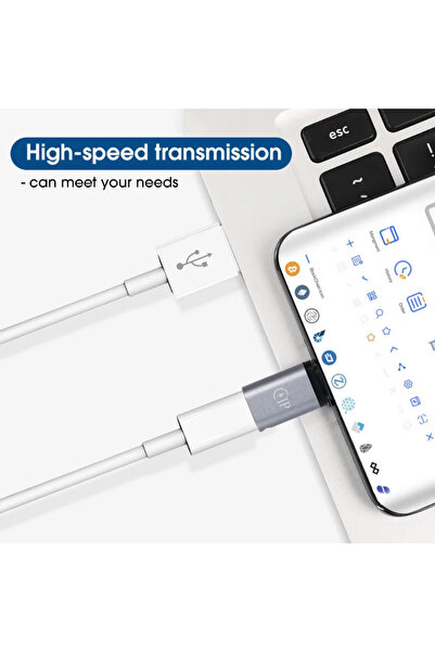 Choice 5 قطعة أنثى البرق إلى USB C ذكر 3 قطعة محول الكابل Carplay Type-C مهايئ شاحن الهاتف ل IP