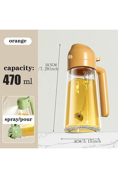 Choice Dual purpose kitchen oil spray can leakproof oil can glass spray bottle kitchen household