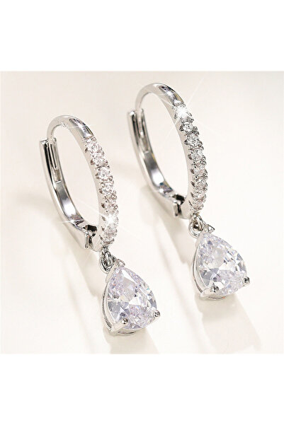 Choice Huitan simple classic square/heart/pear cubic zirconium dangling earri...