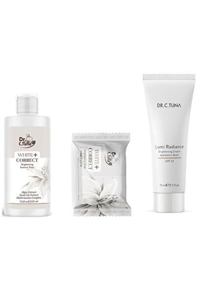 Farmasi Dr.c.tuna White Correct Cilt Aydınlatıcı Tonik 225ml& Cilt Aydınlatıcı Krem 75 Ml& Aydınlatıcı Sabun