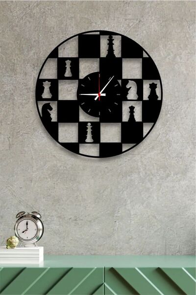 PROSCREEN Satranç Tasarım Dekoratif Duvar Saati