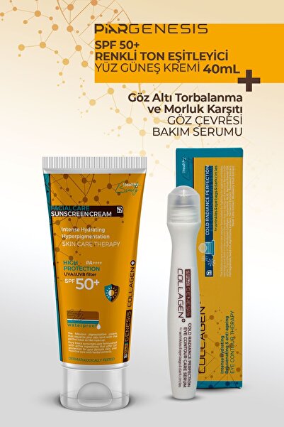 Piar Genesis Kolajen Leke Karşıtı Ton Eşitleyici Spf 50 Renkli Yüz Güneş Krem...
