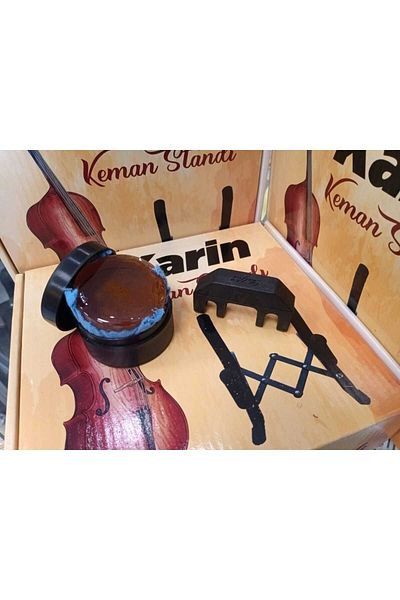Karin Violin Stand - Stand (With Resin And Violin Silencer Gift)