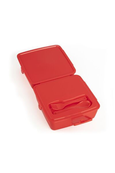 ME TEAM TRANSFORMERS STORAGE CONTAINER SCHOOL FEEDING BOX RED 23663