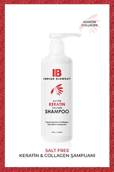 Indian Blowout Tuzsuz Keratin & Kolajen Saç Bakım Şampuanı