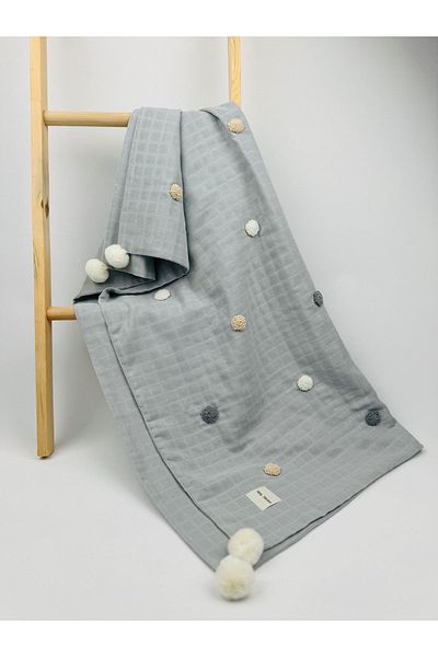 Tiny Polka Dot Muslin Baby Blanket