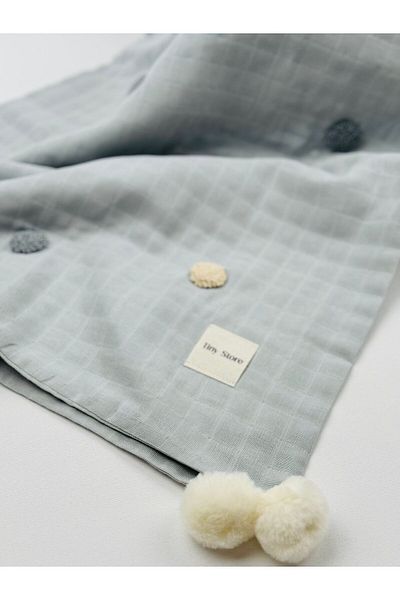 Tiny Polka Dot Muslin Baby Blanket