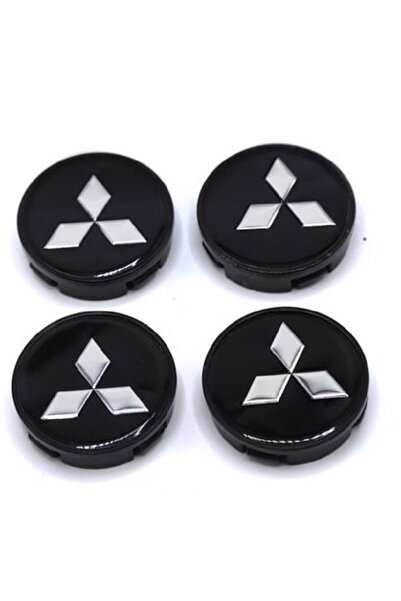 DURU DORUK Jant Göbeği Mitsubishi 58/55 (55mm Iç Çap) 4'lü Set Siyah