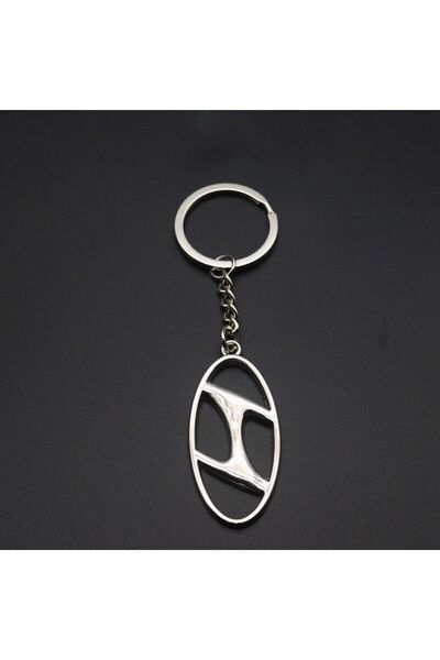 3D سلسلة مفاتيح سيارة هيونداي مطلية بالكروم