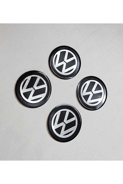 DURU DORUK Volkswagen Aluminum Wheel Hub Rigging - 60mm Set of 4 Black