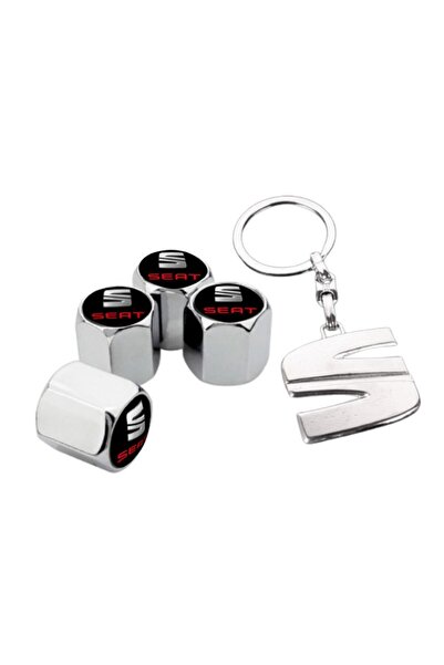GARDENAUTO Seat Leon 2013 Sonrası Krom Renk Sibop Kapağı 4 Adet Ve Krom Anaht...