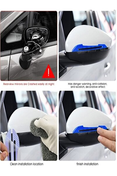 GARDENAUTO Reflective Sticker For 2 Mirrors Searchlight Sticking Auto Accessory