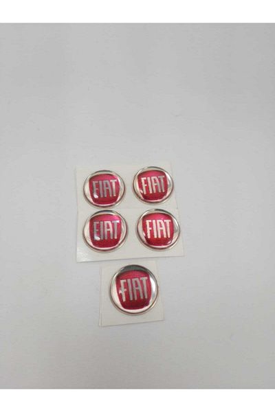 Fiat 2 Pieces Key Logo Remote Control Logo (1, 4 Cm)