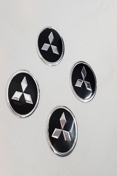 YED محور العجلة أرما ميتسوبيشي ألومنيوم 60 ملممجموعة من 4 قطع باللون الأسود من النوع الأصلي