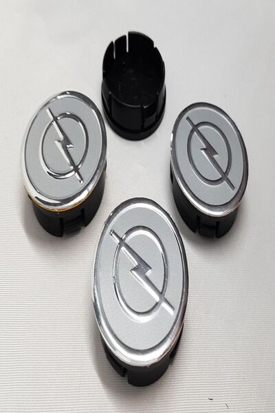 YED Jant Göbeği Opel 58/55 (55mm Yuva) 4'lü set silver
