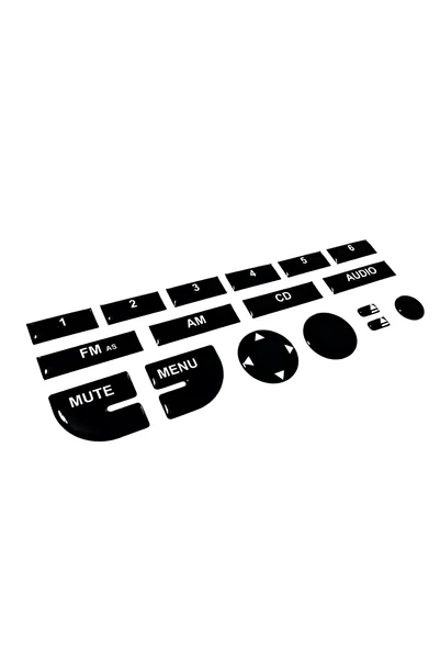 Max Store Fiat Fiorino Pianoblack Glossy Black Tape Keypad