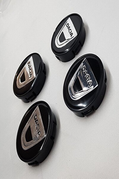 YED Jant Göbeği Dacia 58/55 (55mm Yuva) 4'lü set Siyah