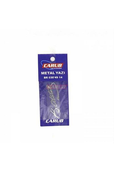 Carub Metal Lettering Ataturk Signed