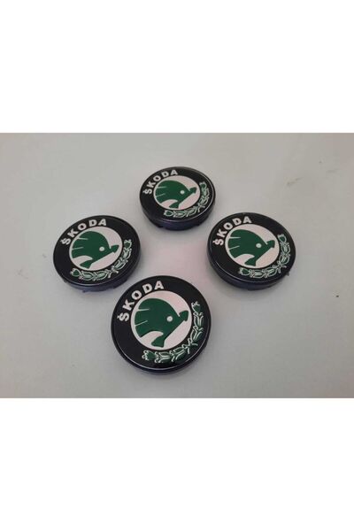 Skoda Jant Göbeği 4adet -dış Çapı 55mm-iç Çapı 50mm-yüksek Kalite