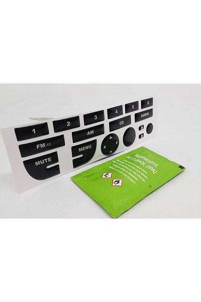 DURU DORUK Fiat Linea Tape Keypad Glossy Black Special Cleaner With Conscious Shipping