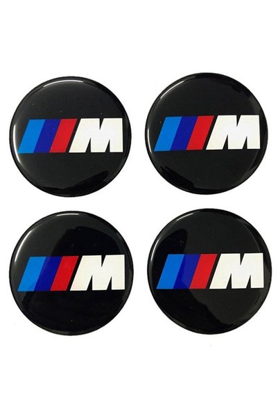 GARDENAUTO 3m Logo Jant Torpido Direksiyon 9mm Damla Sticker Logo Seti 8 Adet
