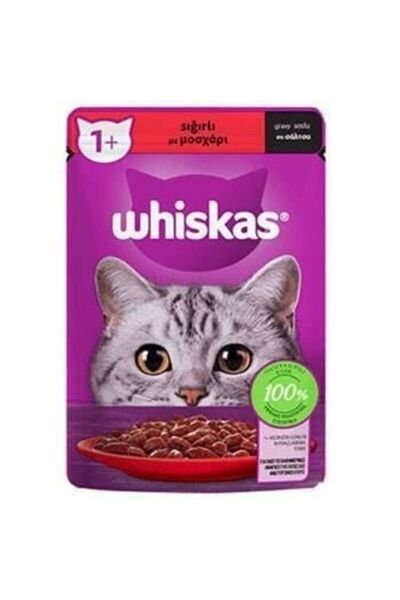 Whiskas Sığırlı Yetişkin Kedi Konservesi 85gr - Tazemama Express
