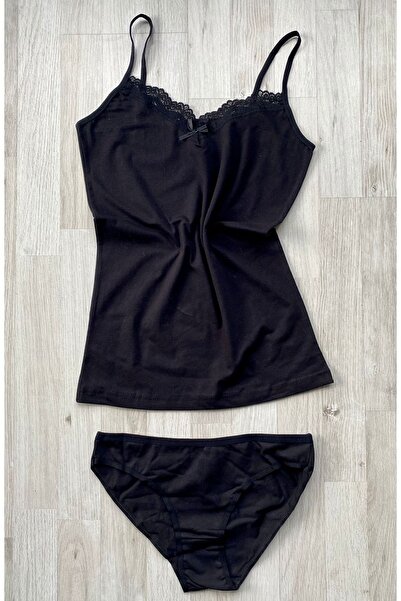 VicTroy 4 Pieces of Burgundy, White, Pink and Ecru Colored String Strap, Bow and Lace (Panty Gift) Undershirt