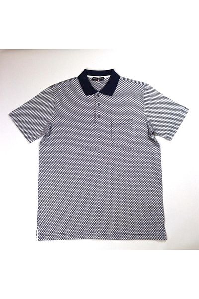 Nehir 231500606 RIVER BUTTONED COLLAR NAVY BLUE