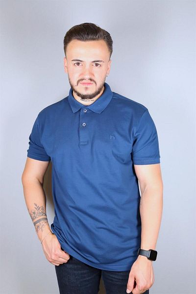Nehir 231700106 NEHİR POLO NECK T-SHIRT INDIGO