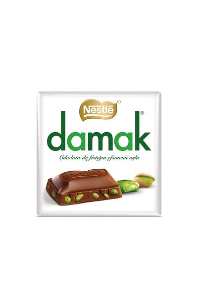 Damak نيستلي شوكولاتة مربعة بالحليب مع الفستق 60 جرام
