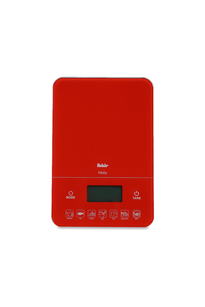 Fakir Molly Dijital Mutfak Tartısı Kırmızı