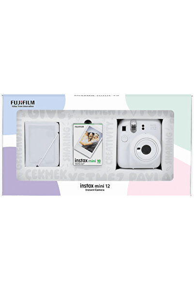 Fujifilm Mini 12 Eko Bundle Box Anlık Fotoğraf Makinesi Beyaz