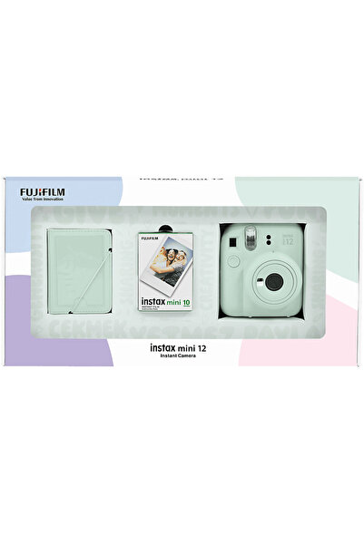 Fujifilm Mini 12 Eko Bundle Box Anlık Fotoğraf Makinesi Mint Yeşil