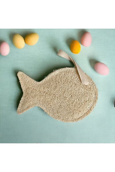 ilaslan international Natural Pumpkin Fish Children's Washcloth (1 Piece 15x10 Cm)