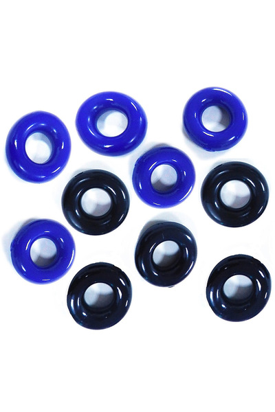 Choice 10PCS Doughnuts Cock Rings TPE Silicone Durable Penis Ring Adult Men E...