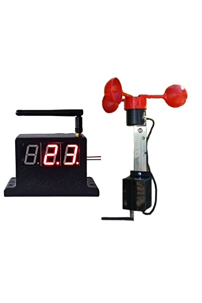 Genel Markalar Kablosuz 500 Metre Vinç Kule Tipi Rüzgar Ölçer - Anemometre (0,1 - 100 Metre/Saniye)