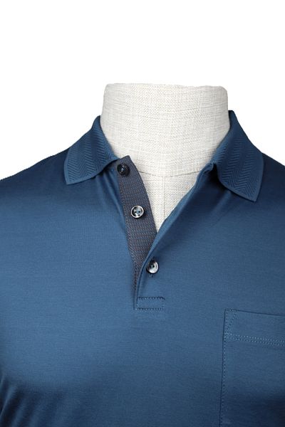 Nehir 241700106   - Button and Stylish Indigo T-Shirt