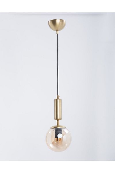 MŞ Aydınlatma Hector Antique Finish Honey Glass Chandelier