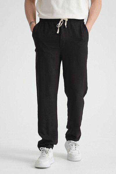 Redline New Season Men's Slim Fit Linen Look Elastic Waist Pants