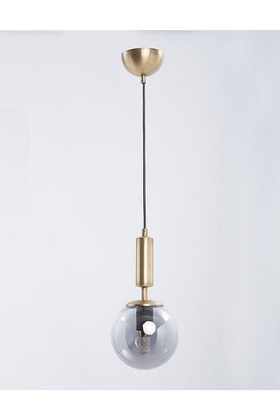 MŞ Aydınlatma Hector Antique Finish Smoked Glass Chandelier