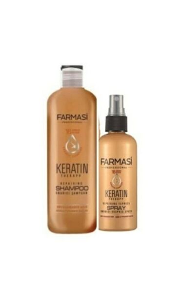 Farmasi Keratin Therapy Onarıcı Şampuan 360 Ml + Sprey 115 Ml