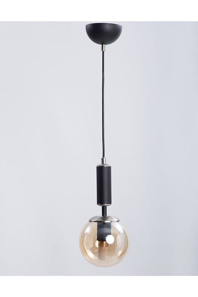 MŞ Aydınlatma Hector Black Nickel Honey Glass Chandelier