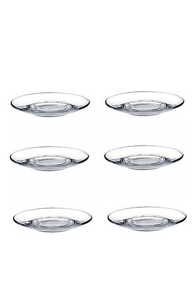 Paşabahçe Fit 6-Piece Glass Tea Plate 54571